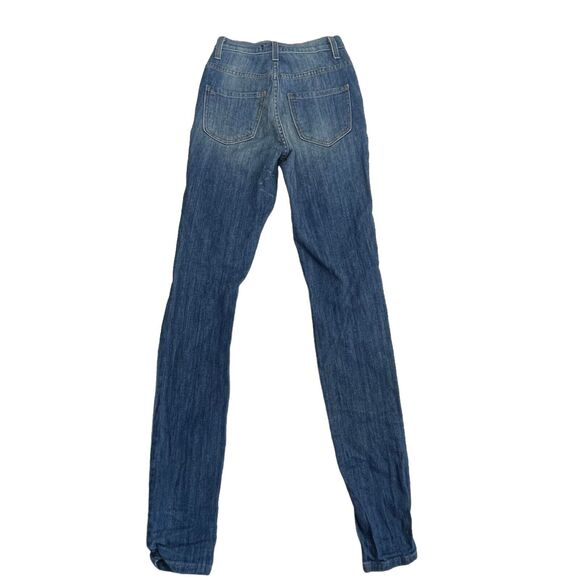 Aphrodite High-Rise Curvy Destructed Skinny Ankle Jeans Blue Size 5 - Picture 2 of 6